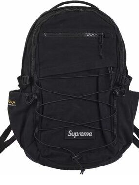 Authentic Supreme SS25 Black Bag - Sleek & Functional Streetwear Carry